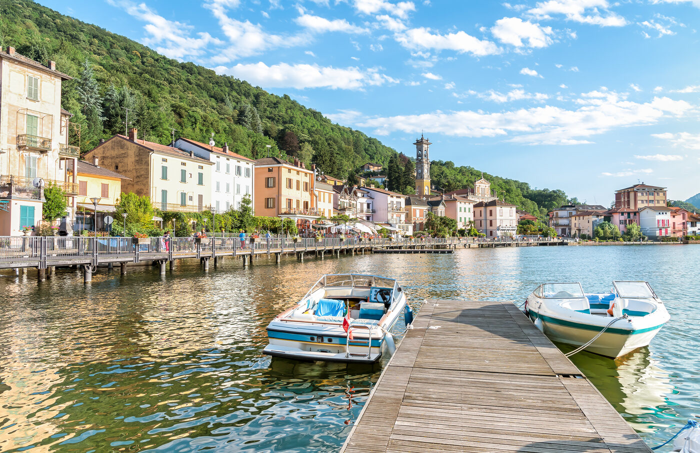 Boats at Porto Ceresio marina
